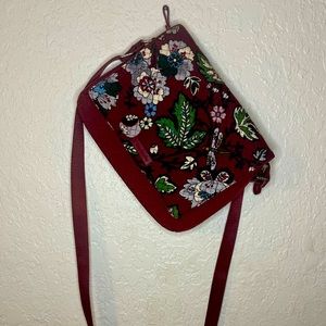 Vera Bradley Bordeaux Blooms Turnabout Crossbody